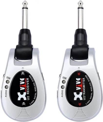Miniatura 11 de Xvive U2 - Sistema inalámbrico para guitarra recargable de 2.4GHz - Transmisor y receptor inalámbricos para guitarra eléctrica y bajo FUNDA U2