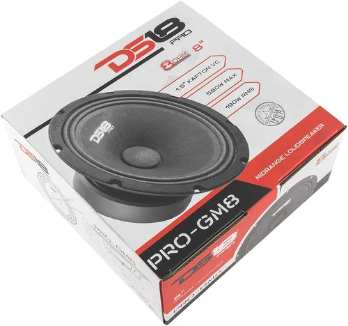 Miniatura 7 de DS18 PRO-GM8 - Altavoz de 8 pulgadas, rango medio, cesta de acero negro, 580 W máximo, 190 W RMS, 8 ohmios, altavoces de puerta de audio de alta