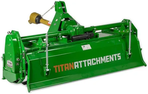 Miniatura 11 de Titan Attachments enganche de 3 puntos, accesorio de cultivador rotativo de 48" para tractores Cat 1, acabado en carbón, cultivador impulsado por