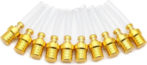Miniatura 5 de PRO BAT Paquete de 10 tapas de combustible CNC para motocicleta, tubo de respiración bidireccional para bicicleta de tierra, bicicleta de pista