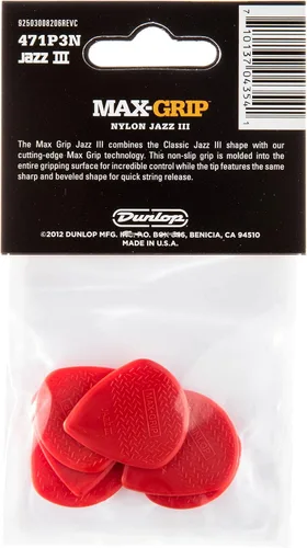 Miniatura 4 de Max-Grip® Jazz III - Púas de nailon de 0.054 in, paquete de 6