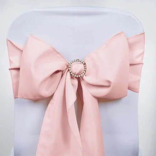 Miniatura 22 de Efavormart 5 piezas de fajas para sillas de poliéster color beige con lazos para decoración de sillas en bodas, eventos, suministros para decoración