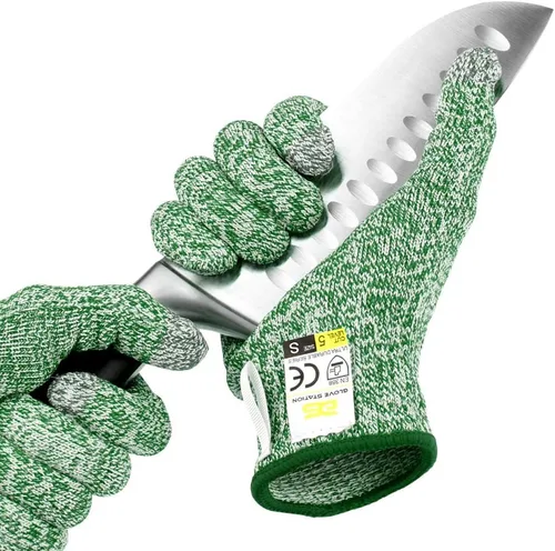 Miniatura 14 de Glove Station Guantes de corte ultra duraderos de la serie resistentes a los cortes, guantes de corte para chefs, barbacoa y cocina, protección