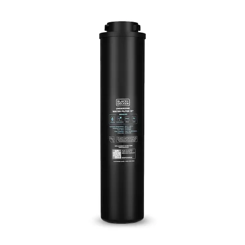 Miniatura 8 de BLACK+DECKER Filtro de agua para debajo del fregadero de 15 pulgadas 2 años Reduce cloramina, cloro, plomo, PFAS, mal sabor y olor Filtro