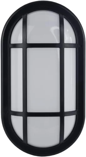 SINCELIGHT Lámpara LED ovalada para montaje en pared y techo, difusor de ópalo, impermeable IP65 para uso en interiores o exteriores, 15 W, blanco