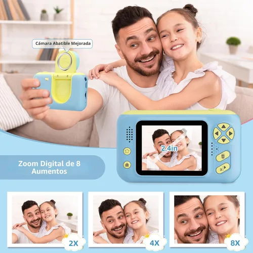 Miniatura 3 de Makolle Cámara para niños, cámaras de seguimiento para niños pequeños de 3 a 8 años, regalos de cumpleaños de Navidad para niños y niñas de 3 a 12
