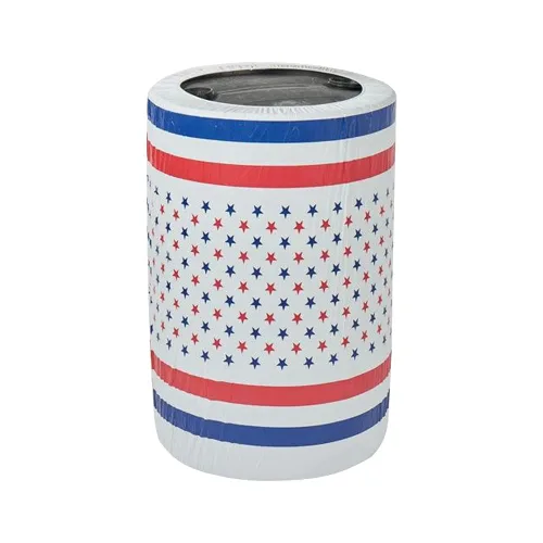 Miniatura 3 de Kwik-Covers Fundas ajustables para latas de 33 galones y 55 galones, paquete de 5 (cuadros negros y blancos, 55 galones)