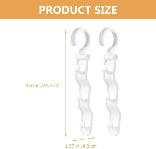 Miniatura 6 de 2 perchas para ropa, organizadores y almacenamiento para dormitorio, colgador de interior, ahorros de espacio, perchas para guardarropa, perchas