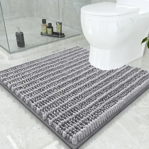 Miniatura 285 de Smiry Alfombras de Baño 24x16 pulgadas, Alfombras de Baño de Chenilla Extra Suaves y Absorbentes, Respaldo de Goma Antideslizante, Lavable a Máquina