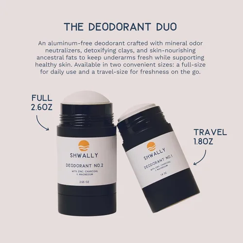 Miniatura 5 de Shwally Desodorante de zinc y carbón – Un verdadero desodorante natural, a base de sebo y eficaz para hombres y mujeres – Sin aluminio con coco