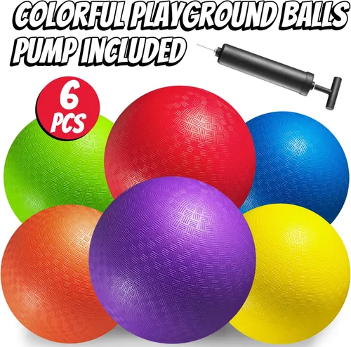 Miniatura 2 de Pelotas inflables de goma de 10 pulgadas para el patio de recreo, para interiores y exteriores, para adultos y niños, pelotas de dodgball