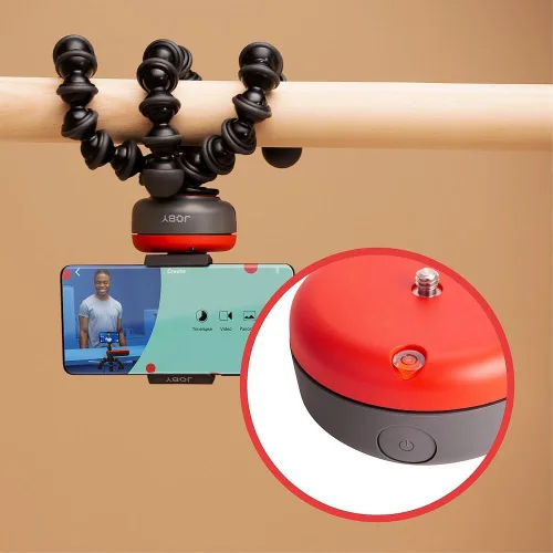 Miniatura 4 de JOBY Cabezal electrónico giratorio Bluetooth, control de movimiento, base motorizada para teléfono móvil, panorámica de video, montaje en trípode