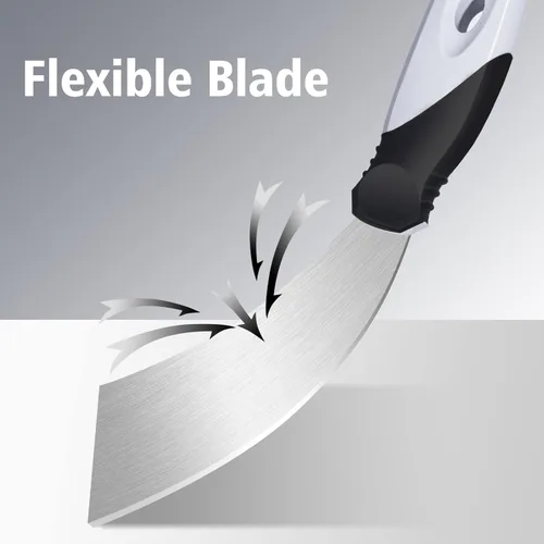 Miniatura 4 de Mister Rui Raspador de pintura, herramienta de espátula pequeña de metal de 2 pulgadas para madera, cuchillo de acero inoxidable con extremo