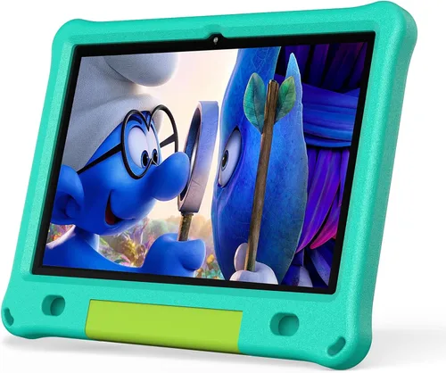 PRITOM Tablet Android 15 para niños, tableta de 10 pulgadas para niños, 64 GB + 1 TB de almacenamiento expandible, WiFi 6, control parental, juegos