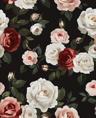 Miniatura 11 de Fvlow Papel Tapiz Floral Brillante Despegar y Pegar Vintage Verde Oscuro 17.4" x 118" Envoltura de Vinilo para Encimera Autoadhesivo Removible