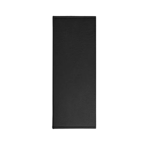 Miniatura 2 de Menu Covers Hecho de piel sintética de alta calidad (paquete de 10) - 4.25 x 11 pulgadas - Lista de vinos - Menú de bar (negro, 4 vistas)