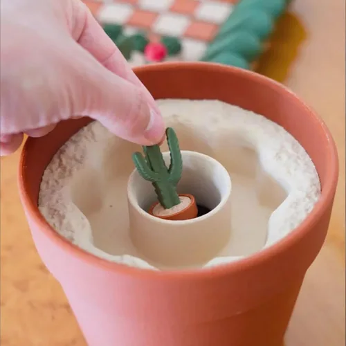 Miniatura 7 de Cactichess - Juego de ajedrez de cactus enrollable avanzado, tablero de ajedrez con temática de cactus, juego de ajedrez portátil impreso en 3D