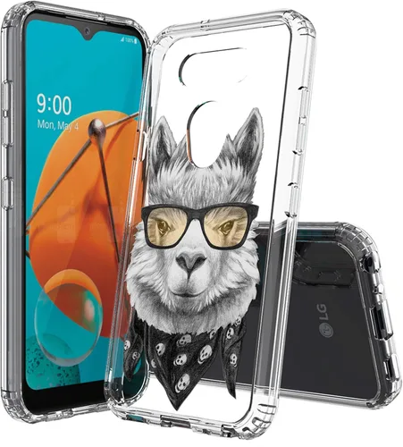 Miniatura 17 de Compatible con LG Aristo 5, funda transparente impresa, a prueba de golpes, arañazos, compatible con LG Phoenix 5/Fortune 3/Tribute Monarch/Risio 4