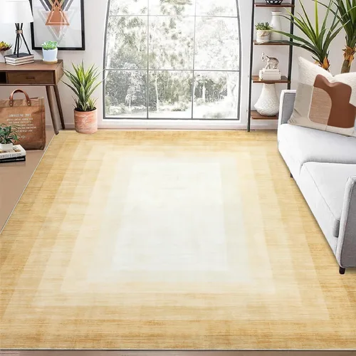 Miniatura 32 de WESTLOOM Alfombra de pasillo de 2 x 6 pies, lavable, moderna, con bordes, antideslizante, resistente a las manchas, borde geométrico, alfombra