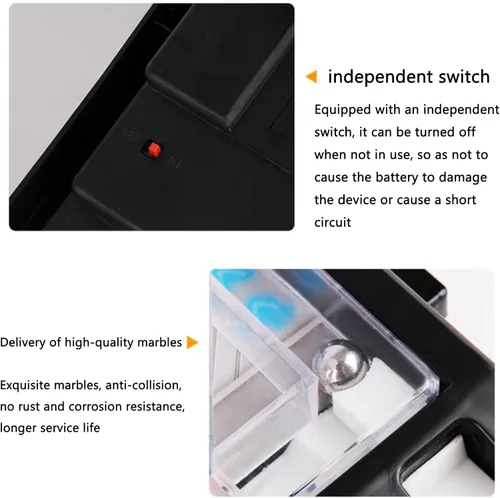 Miniatura 6 de Pinball Machine Retro Arcade Machine Mini juego de arcade de mesa electrónico Super Marble Game con luces anotadoras música