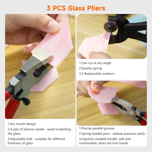 Miniatura 3 de PP OPOUNT Kit de vitrales para principiantes y adultos, kit completo de fabricación de vitrales con soldador ajustable de 100 W, herramientas