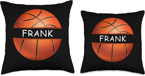 Miniatura 3 de Novelty Personalized Name Frank Sports Basketball Throw Pillow