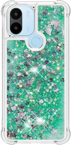 Miniatura 49 de Glitter Sparkle Moving Quicksand Flowing Cover para Xiaomi Redmi Note 10S Bling Liquid Clear Star Heart Silicona Bumper Funda transparente de goma a