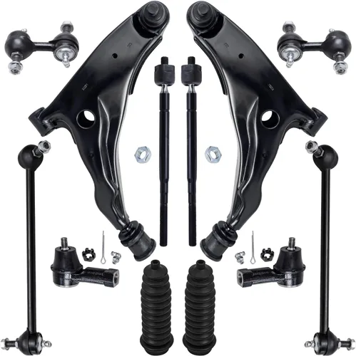 Miniatura 78 de Detroit Axle - Kit de suspensión delantera de 12 piezas para Mercury Grand Marquis Ford Crown Victoria Town Car 2003-2011, 2 brazos de control