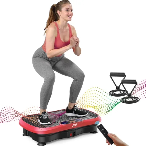 Miniatura 18 de AXV Vibration Plate Fitness Platform Exercise Machine Vibrating Shaking Full Body Shaker Workout Vibrate Stand Shake Board Sport for Weight Loss Fat