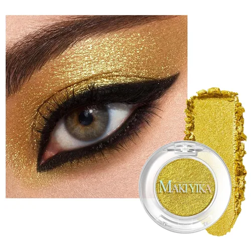 Miniatura 21 de MAKI YIKA Paleta de sombra de ojos blanca mate para mujer, sombra de ojos en polvo blanco pigmentado para ojos marrones, paleta de maquillaje