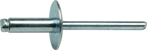 Miniatura 3 de Fastenere Remaches Pop de Brida Grande – 1/4 pulgadas x 1/4 pulgadas (25 piezas) Trabajo Pesado, Extremo Abierto, Acero Zinc, Resistente a