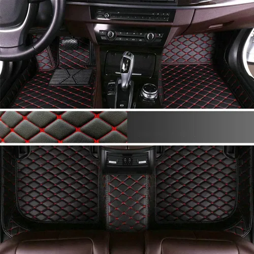 Miniatura 48 de Personaliza los tapetes de cuero de lujo de protección para todo tipo de clima para el 99 % de los automóviles, SUV y camiones según el modelo Beige