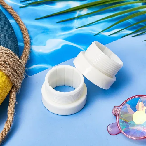 Miniatura 4 de Taiyin 4 piezas de adaptador estabilizador de sombrilla de piscina, fundas de adaptador roscadas para sombrilla de piscina, estabilizador de poste