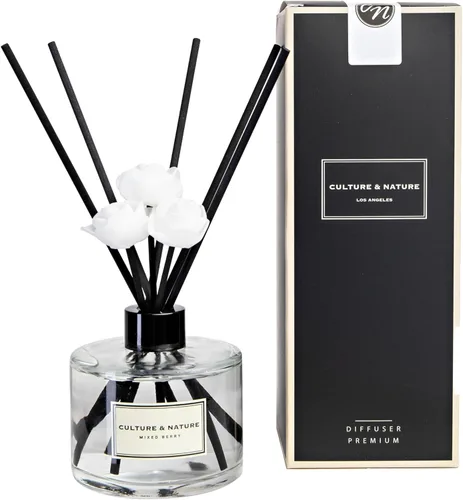 Miniatura 21 de CULTURE & NATURE - Set de difusor de varillas de 6.7 onzas líquidas (200ml) - Difusor con varillas perfumado a vainilla - Fragancia para el hogar