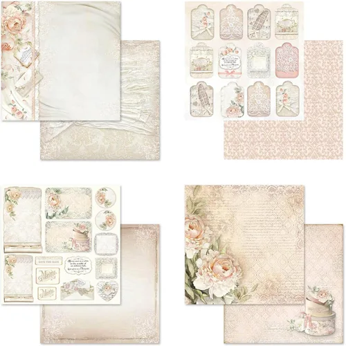 Miniatura 4 de Stamperia Papel para álbumes de recortes, multicolor, paquete de 10
