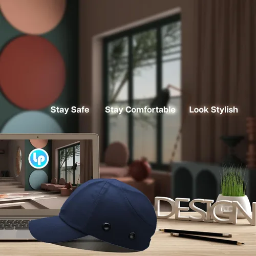 Miniatura 6 de Casco de béisbol amarillo de seguridad para hombres y mujeres