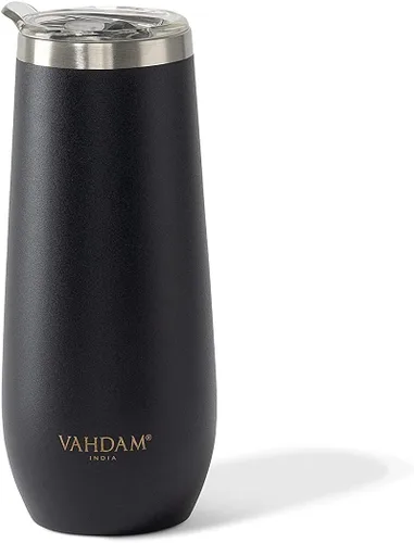 Miniatura 16 de VAHDAM Taza Boyfriend de 10.1 fl oz Taza de viaje aislada al vacío de acero inoxidable azul real Regalo del día de San Valentín para él Taza
