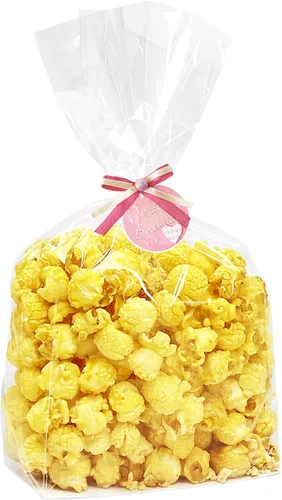 Bolsas de celofán con fondo plano Yotelab, 5x3x12 Pulgadas Bolsas de celofán con fuelle con inserción de papel, 100 piezas
