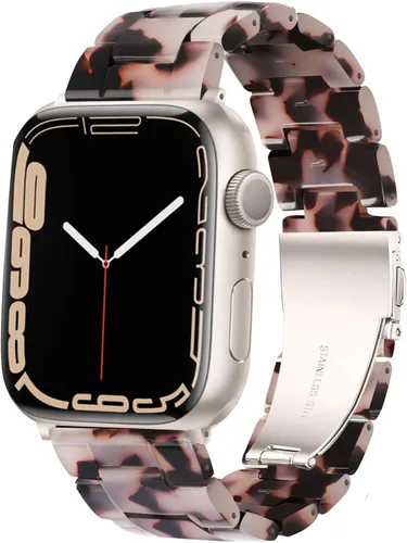 Miniatura 50 de HOPO Compatible With Apple Watch Band Thin Lightweight Resin Strap Bracelet Fashion Wristband Replacement For iWatch Bands Series Ultra 11 10 9 8 7