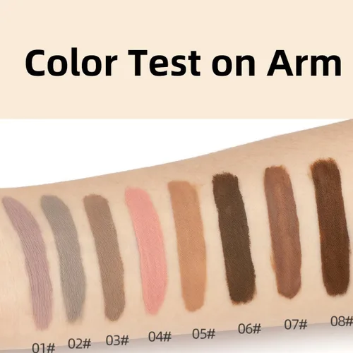 Miniatura 5 de Juego de 8 sombras de ojos líquidas mate, tonos neutros mate marrón y topo, acabado crema a polvo, base impermeable mezclable nude para mujer (nude)