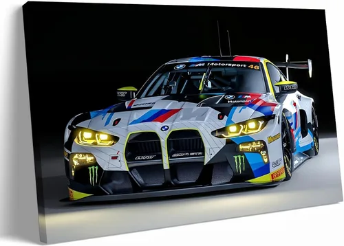 Miniatura 11 de Supercar M4 CSL - Póster de carreras para pared, lienzo, regalo de cumpleaños, impresiones para decoración de la casa, enmarcada o sin marco