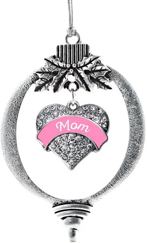 Miniatura 18 de Inspired Silver - Red Merry - Adorno de Navidad plateado - Adorno de árbol de Navidad con dije de corazón con circonita cúbica - Decoración colgante
