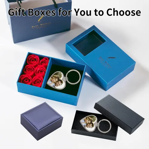 Miniatura 6 de Easycosy Llavero personalizado con texto de imagen, llavero grabado personalizado, regalos de fotos personalizados para hombres, mujeres y familia