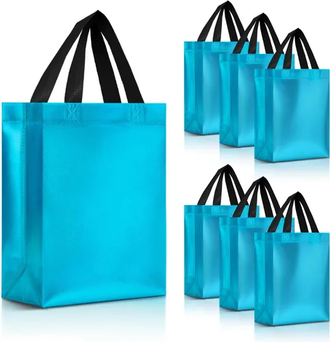 Nush Nush - Bolsas de regalo reutilizables azul aguamarina a granel (azul aguamarina - Tamaño mediano - Juego de 30)