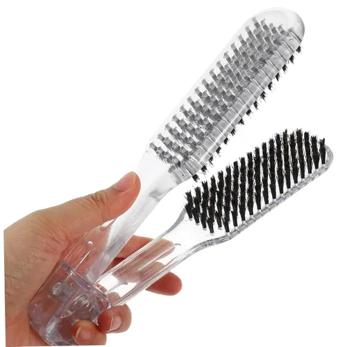 Miniatura 8 de Cepillo de pinza para alisar el cabello Pinza para el cabello Cepillo de doble cara alisador de doble cara cepillo alisador de pelo Peine