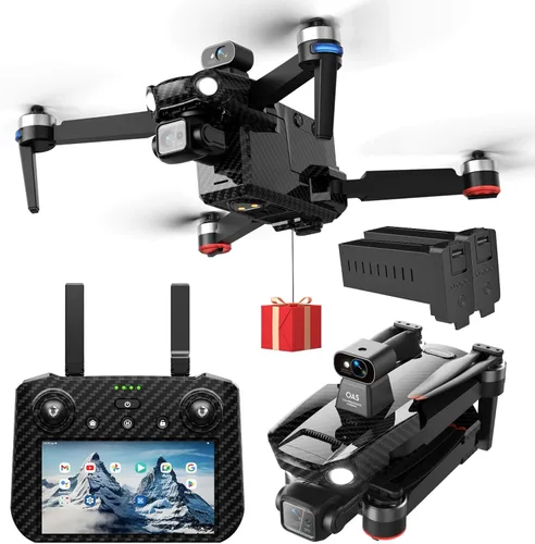 Bingchat Drones profesionales con control remoto para tableta 2026 mejorado con cámara para adultos 4K HD, 360° para evitar obstáculos, cardán de 3