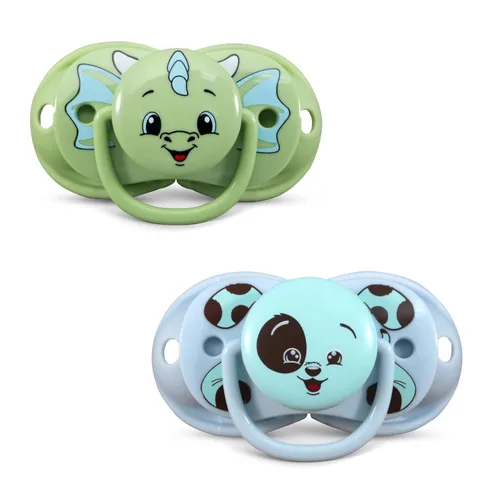 Miniatura 9 de RaZbaby Keep-It-Kleen - Paquete de 2 chupetes para bebé, se cierra cuando se cae, pezón de ortodoncia de silicona sin BPA, ideal para viajes