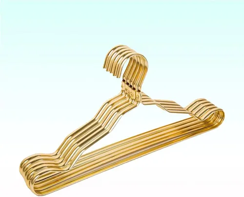 Miniatura 3 de LIFKOME Perchas para abrigos, paquete de 100 perchas de alambre de metal resistente con sin ranuras, perchas estándar para trajes, ahorro