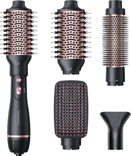 Set de cepillo secador de pelo Wavytalk, juego de cepillo de aire caliente 4 en 1 Air Sculpt | cepillo soplador para peinados de salón,
