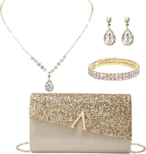 Miniatura 14 de LETODE Bolsos de mano para mujer, bolsos de noche y embragues para mujer, bolsos de sobre, bolsos de fiesta, baile de graduación, bolso de boda